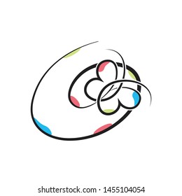 Butterfly line drawing elements on white background for logo or icon. 
Vector illustration of various insect forms in trendy outline style.