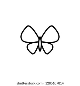 butterfly line icon