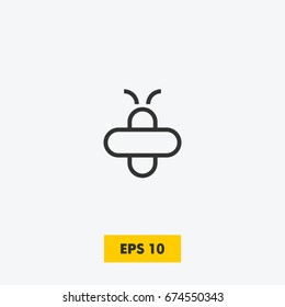 Butterfly line icon. bee icon