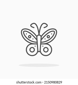 Butterfly line icon. Editable stroke and pixel perfect. Can be used for digital product, presentation, print design and more.