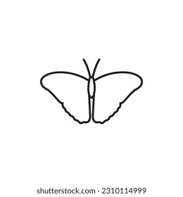 Butterfly line icon, logo vector