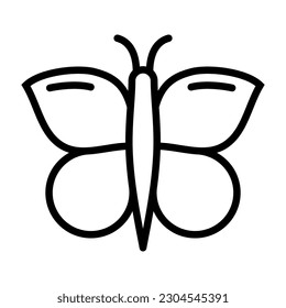 Butterfly line icon vector design logo and ilustration