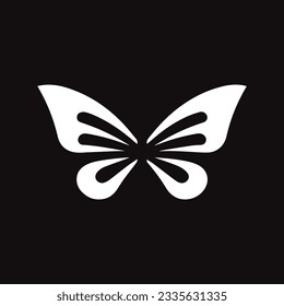 Butterfly line logo design template
