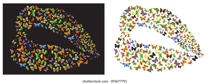 Butterfly lips