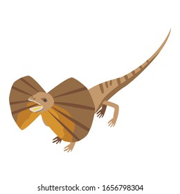 Butterfly lizard icon. Isometric of butterfly lizard vector icon for web design isolated on white background