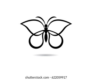 Logotipo de mariposa