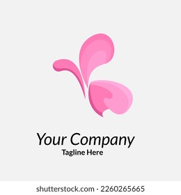 Butterfly logo Abstract beautiful butterfly logo design idea n illustration concept of beautiful butterfly formed from combination