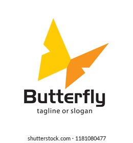 Butterfly logo. Abstract logo template