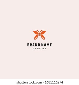Butterfly Logo an Abstract Vector Design Template  