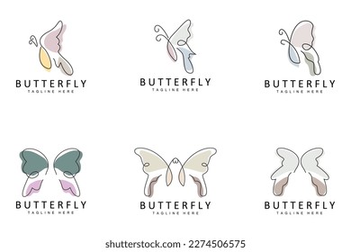 Butterfly Logo, Animal Design With Beautiful Wings, Decorative Animals, Product Brands