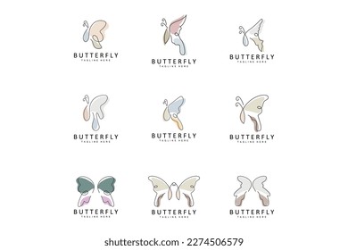 Butterfly Logo, Animal Design With Beautiful Wings, Decorative Animals, Product Brands