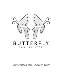 Butterfly Logo, Animal Design With Beautiful Wings, Decorative Animals, Product Brands