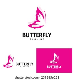 Butterfly Logo Animal Design Brand Product Beautiful and Simple Decorative Animal Wing