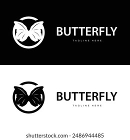 Butterfly Logo Animal Design Brand Product Beautiful and Simple Decorative Animal Wing