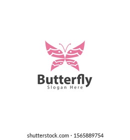 Butterfly logo with a beautiful shape because of its motif and beautiful colors make this design. unique, modern, simple, luxury.