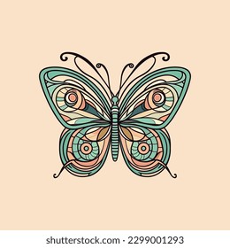 butterfly logo brand design is elegant and sophisticated, perfect for brands that want to showcase their beauty and transformation.