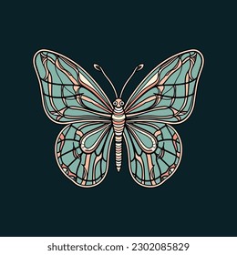 butterfly logo brand design is elegant and sophisticated, perfect for brands that want to showcase their beauty and transformation.
