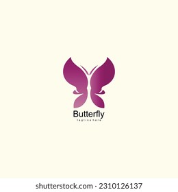 Butterfly logo brand name design