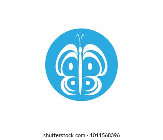 butterfly logo business template vector icon