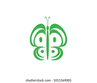 butterfly logo business template vector icon