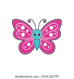 butterfly, logo, buterfly, wing, pink, vector, watercolor, design, concept, fly, makeup, beauty, badge, salon, bright, hair, health, woman, isolated, nature, art, spa, girl, label, white, template, co