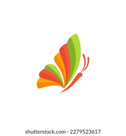 butterfly logo can be for company logo flying butterfly colored butterfly wings