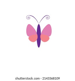 butterfly logo or clip art or illustration
