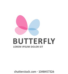 butterfly logo concecpt