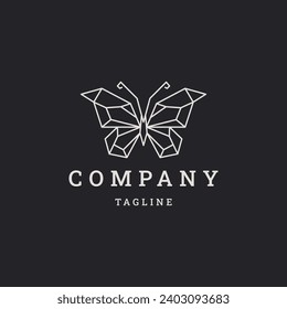 Butterfly logo concept design template element vector illustration