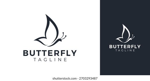 Butterfly Logo with Creative Concept Idea Vector Design