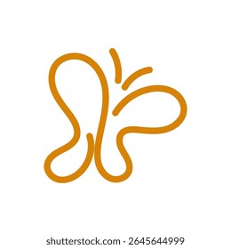 butterfly logo creative design animal illustration vector on white background