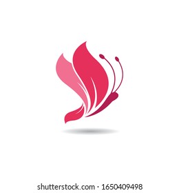 Butterfly logo creative vector icon illustration design