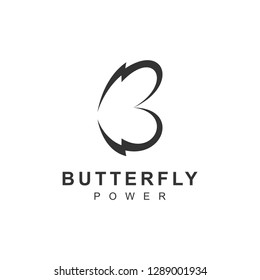 Diseño del logotipo de mariposa