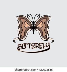 butterfly logo design