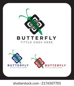 Butterfly logo design- animal logo design-insects 