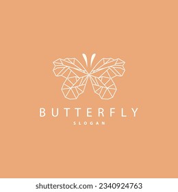 Butterfly Logo Design, Beautiful Flying Animal, Company Brand Icon Illustration, Screen Printing, Salon