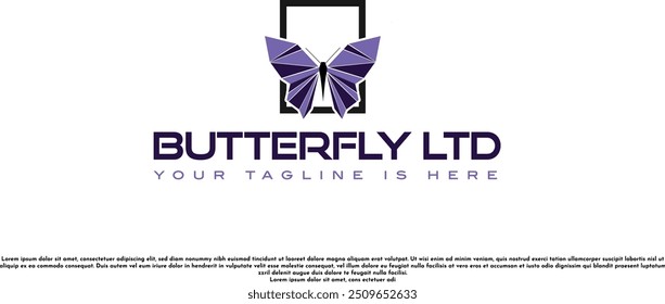 butterfly logo design . butterfly company logo design. creative butterfly company logo . butterfly icon .
