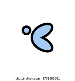 Butterfly logo design concept template, isolated on white background.