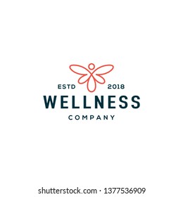 Butterfly logo design concept. Universal butterfly logo.