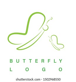 Butterfly logo design concept vector illustration