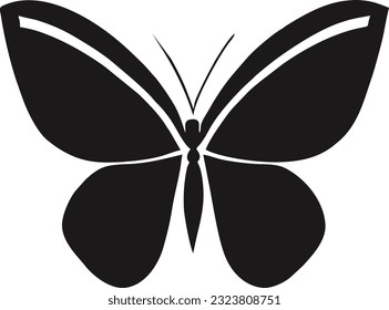 Butterfly logo design, Butterfly conceptual simple icon, Vector illustration 12