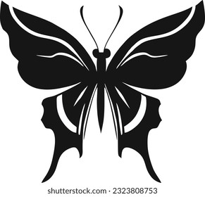 Butterfly logo design, Butterfly conceptual simple icon, Vector illustration 9