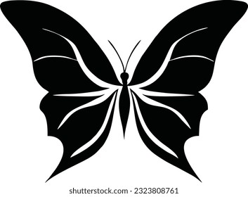 Butterfly logo design, Butterfly conceptual simple icon, Vector illustration 8