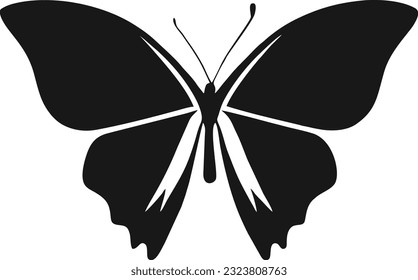 Butterfly logo design, Butterfly conceptual simple icon, Vector illustration 3