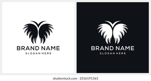butterfly logo design graphic vector illustration