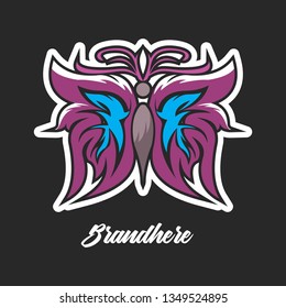 butterfly logo design - icon