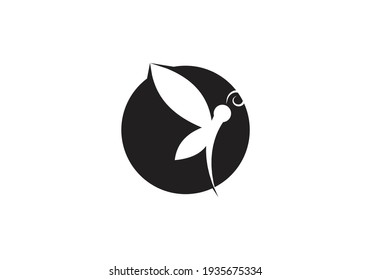 Butterfly logo design and icon template. Vector illustration.