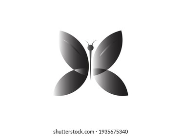 Diseño de logotipo de mariposa y plantilla de icono. Ilustración vectorial.