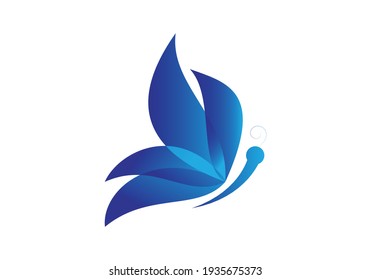 Diseño de logotipo de mariposa y plantilla de icono. Ilustración vectorial.