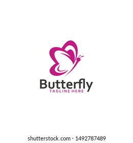 Butterfly Logo Heart Vector Stock Vector (Royalty Free) 636251876